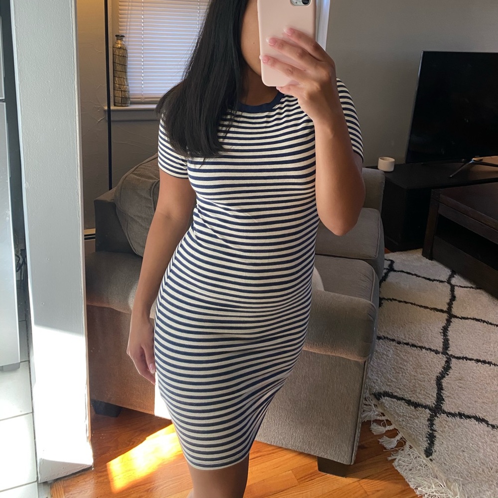 Striped Midi Dress